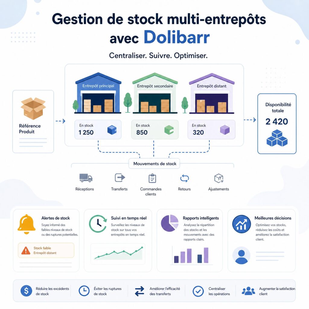 Gestion de stock multi-entrepôts avec Dolibarr en Suisse